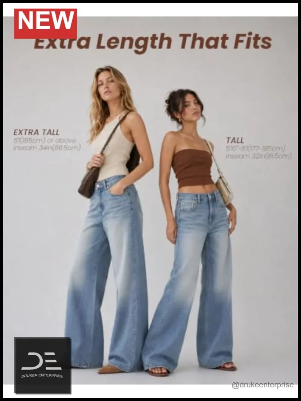 Tall Baggy Jeans for Women 32 Inch Inseam Loose Wide Leg